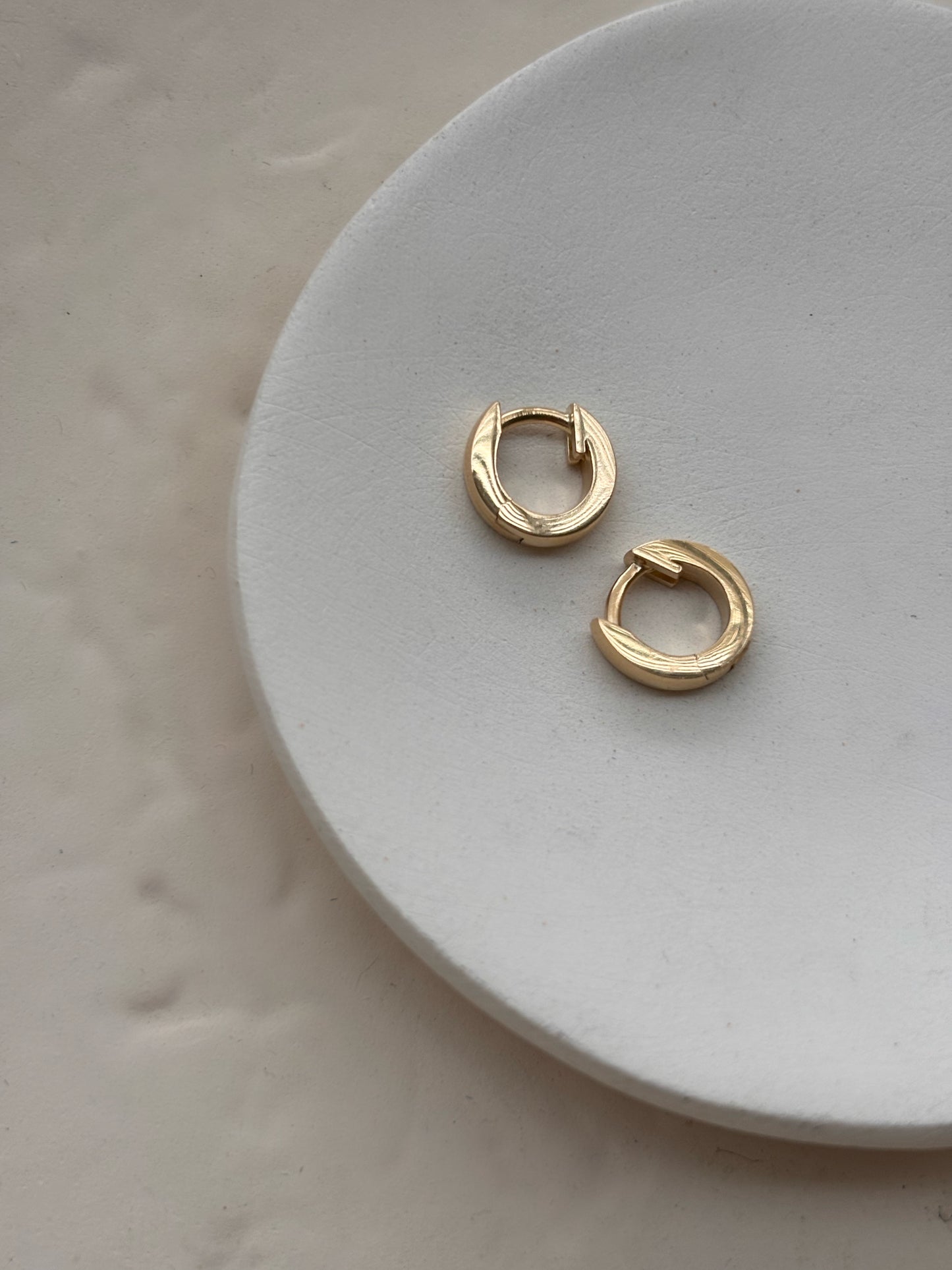 14k Petite Gold Huggie