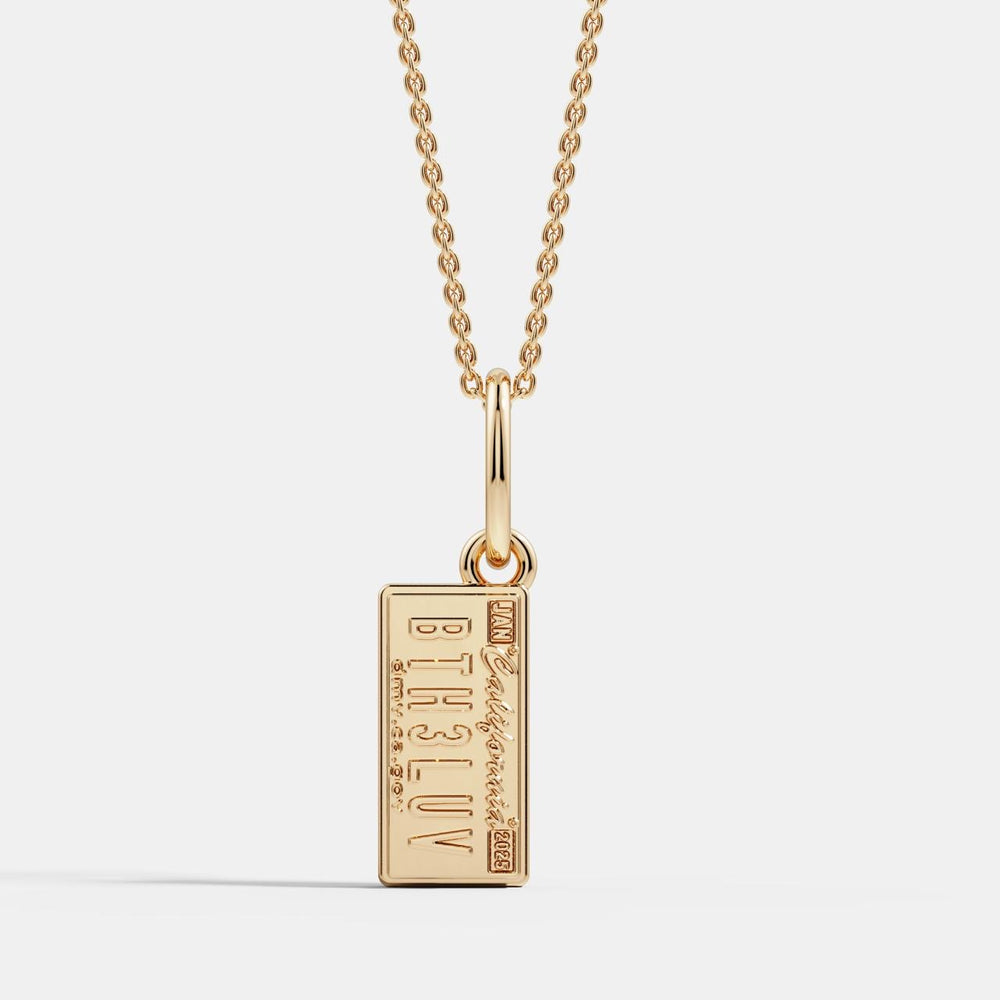 California License Plate Pendant | BTH3LUV