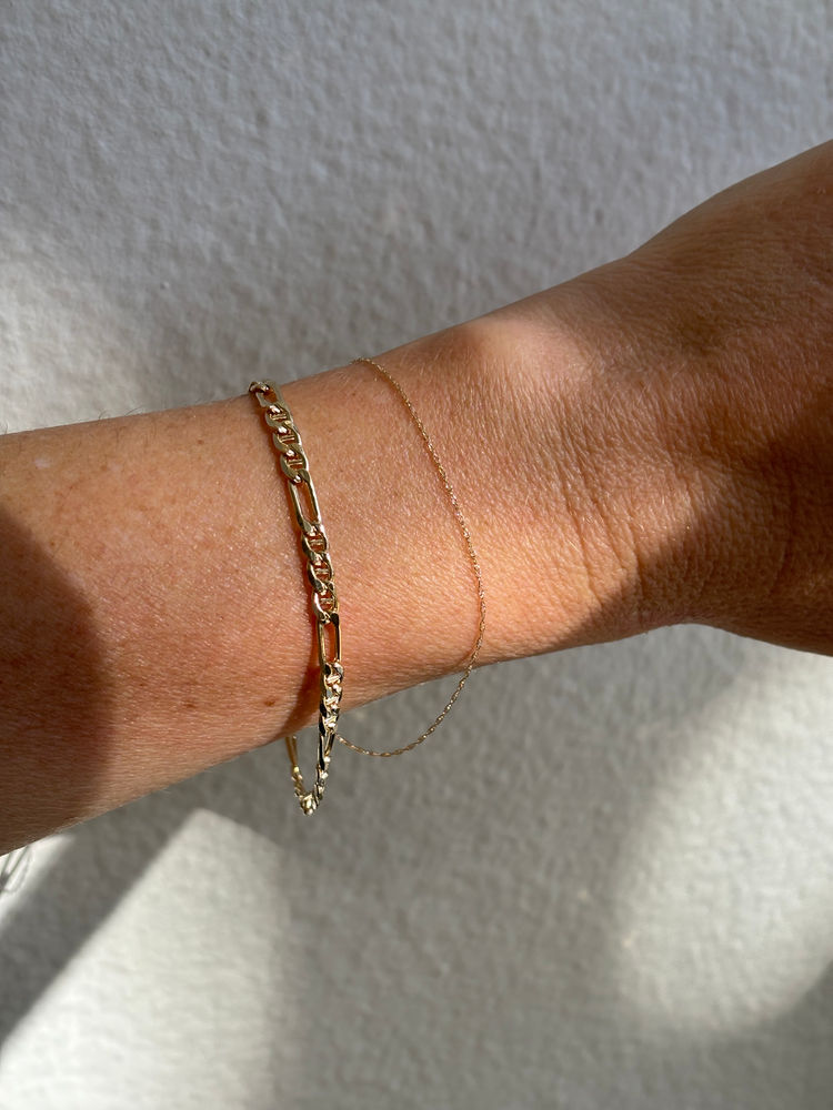 
                  
                    14k Gold Hollow Figaro Chain Bracelet
                  
                