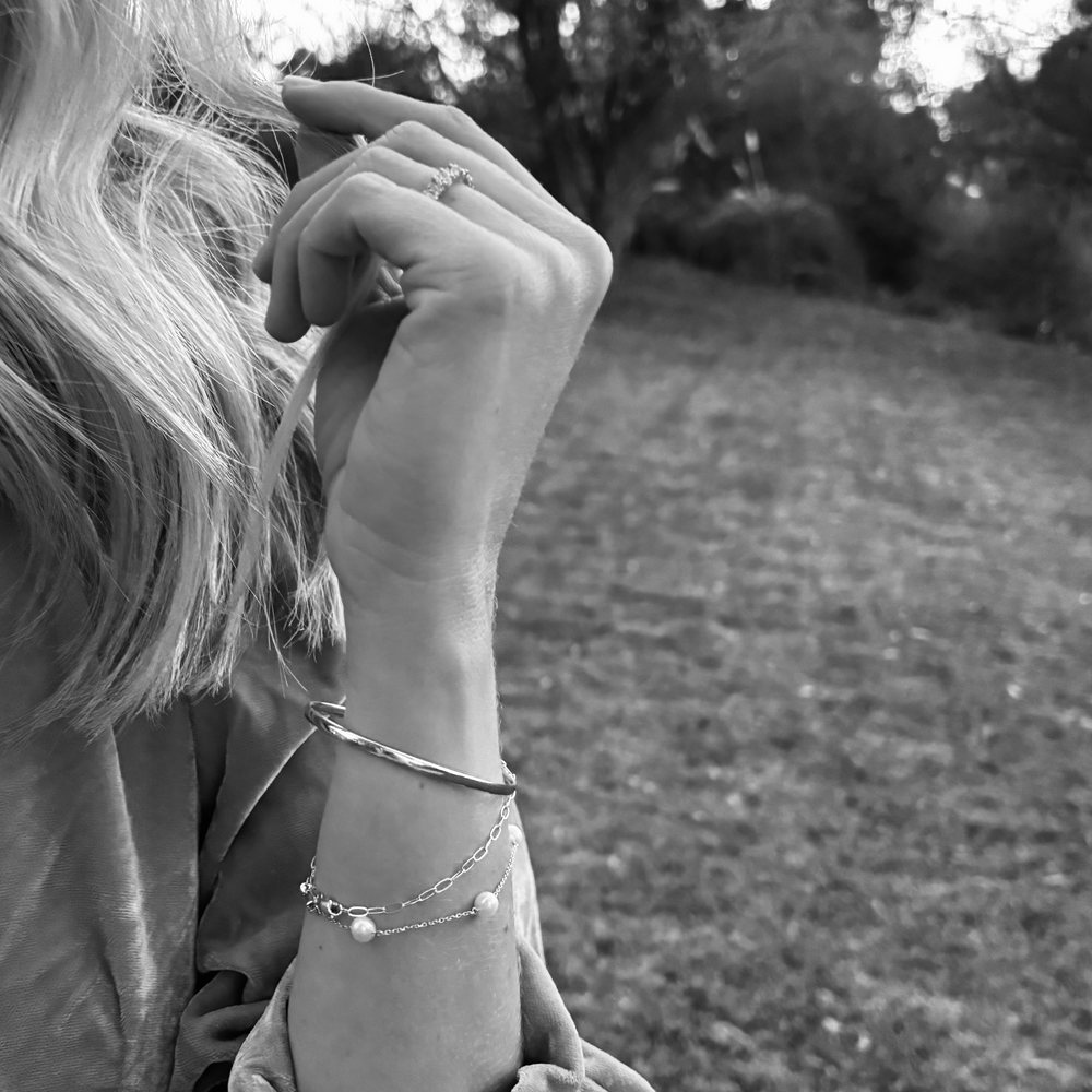 Solid 14k Gold Dainty Paperclip Bracelet