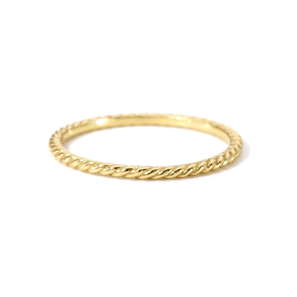 Marina Dainty Twist Gold Ring